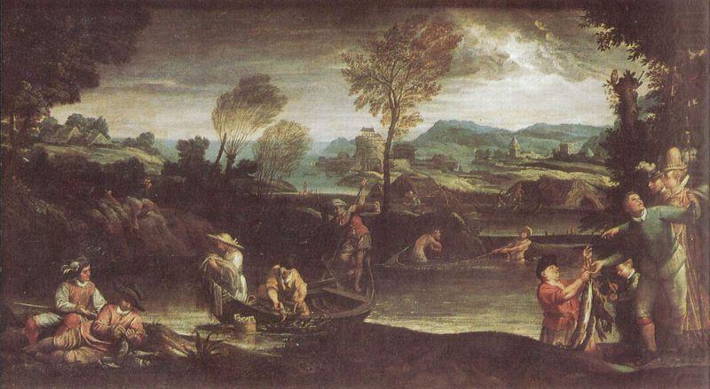 Der Fischfang, Annibale Carracci